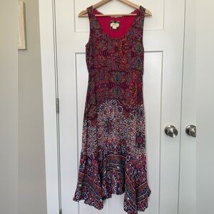 Maeve Anthropologie Sz 10 Violette Midi Dress